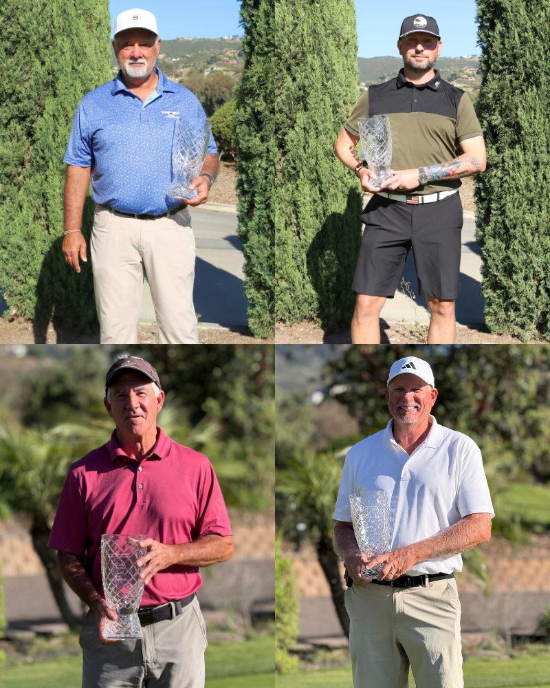 2026 SCGA Amateur Net Championship Champion - Sunny Bhullar (Arroyo); Radek Ciesielski (Mission); Nick Ferrante (Pacific); Richard Waitschies (San Andreas)